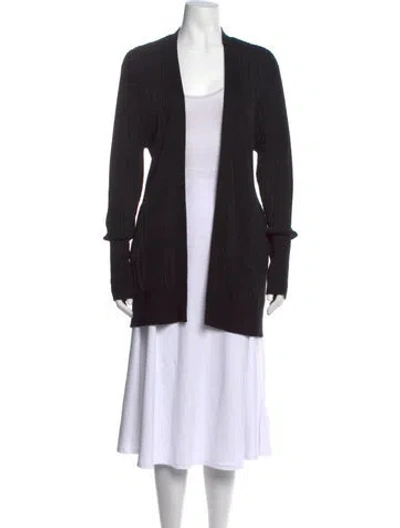 Pre-owned Rta Open Front Sweater In Black