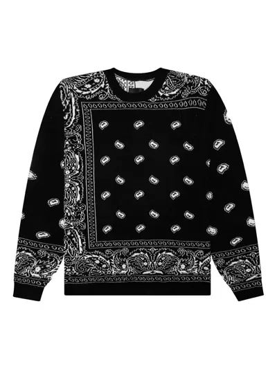 Rta Paisley-pattern Sweater In Black