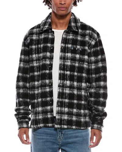 Rta Parlan Wool & Alpaca-blend Shacket In Black