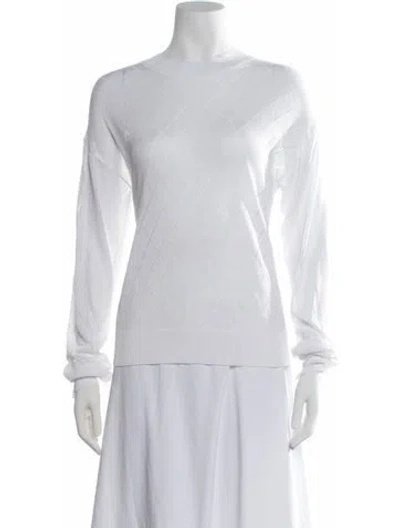 Pre-owned Rta Patterned Crew Neck Top W/ Tags In White