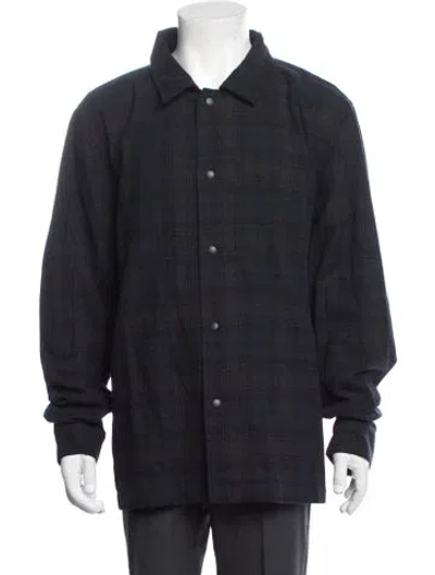 Pre-owned Rta Patterned Long Sleeve Shirt W/ Tags In Blue
