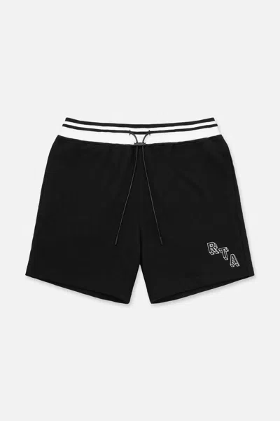 Rta Peyton Logo-print Shorts In Black