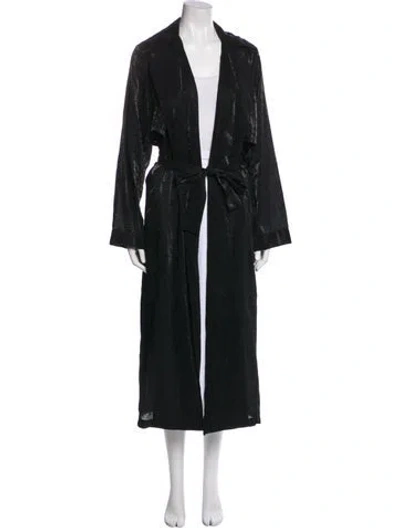 Pre-owned Rta Plaid Print Coat In Black