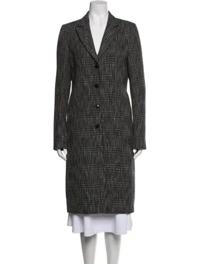 Pre-owned Rta Plaid Print Coat W/ Tags In Grey
