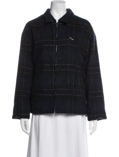 Pre-owned Rta Plaid Print Jacket In Black
