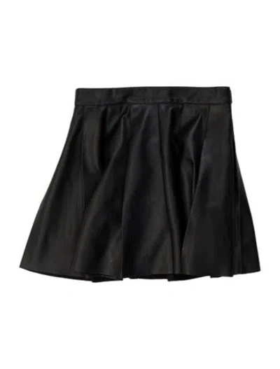 Pre-owned Rta Pleated Accents Mini Skirt In Black