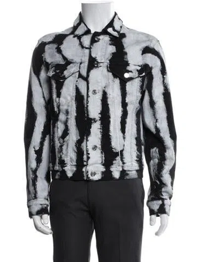 Pre-owned Rta Printed Denim Jacket In Blue