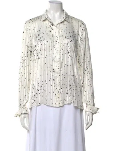 Pre-owned Rta Printed Long Sleeve Top In Multi