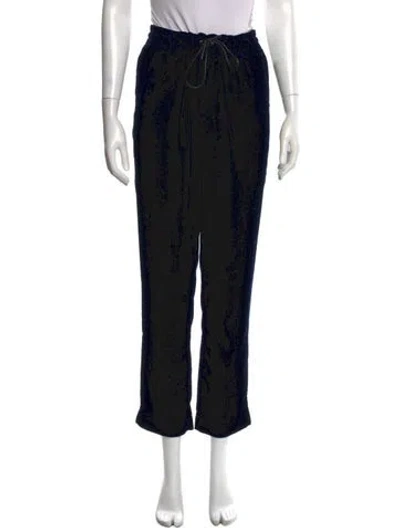 Pre-owned Rta Printed Straight Leg Pants In Black