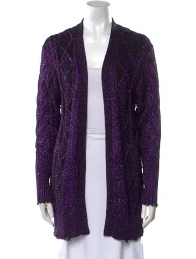 Pre-owned Rta Printed V-neck Sweater