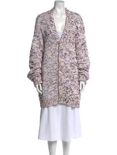 Pre-owned Rta Printed V-neck Sweater In Multi