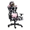 Rta Products Ts85 Cow Print Luxx Series Gaming Chair In Multi