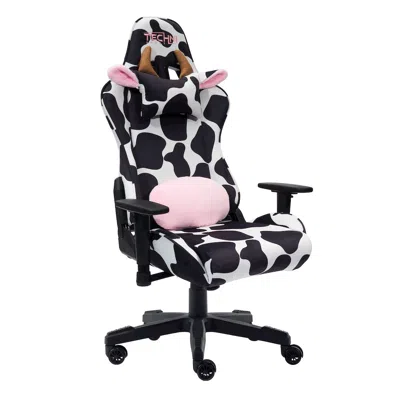 Rta Products Ts85 Cow Print Luxx Series Gaming Chair In Multi