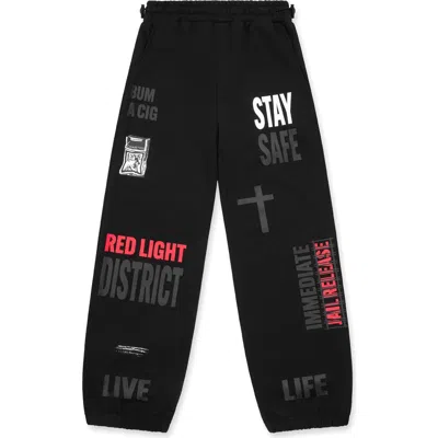 Rta Rafa Underground Sweatpants In Black