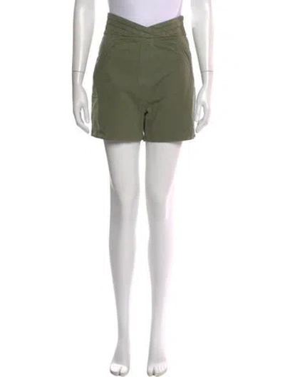 Pre-owned Rta Raw-edge Trim Mini Skirt W/ Tags In Green