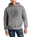 Rta Relaxed Fit Jordan Stone Etched Monogram Hoodie In Stone