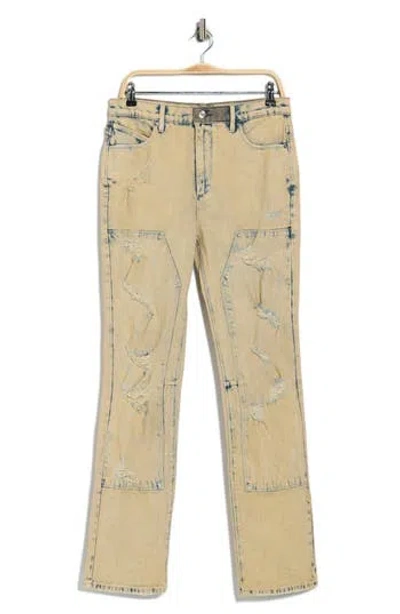 Rta Ricardo Distressed Slim Jeans In Neutral