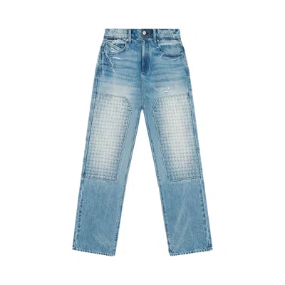 Pre-owned Rta Ricardo Slim Fit Jean 3d Cross 'blue Steel' | Men's Size 30