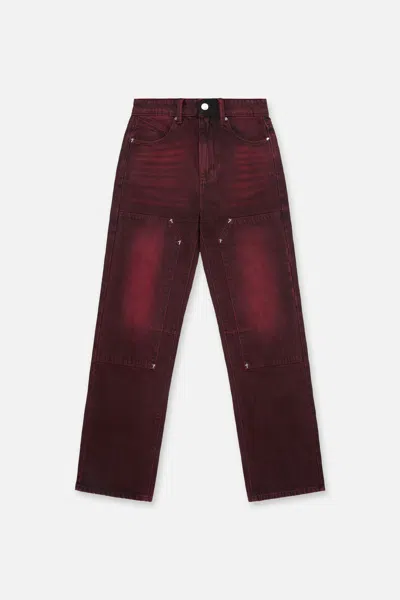 Rta Ricardo Straight Leg Jean In Red