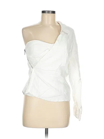Pre-owned Rta Road To Awe 3/4 Sleeve Blouse In White