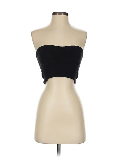 Pre-owned Rta Road To Awe Tube Top Black Strapless Neckline Tops