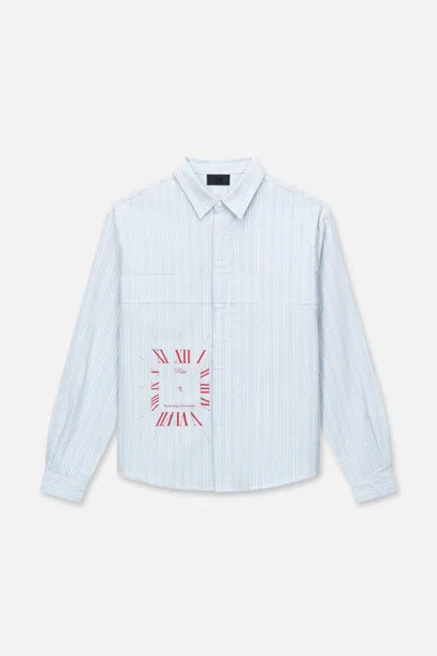 Rta Ronin Button Up Shirt In Blue