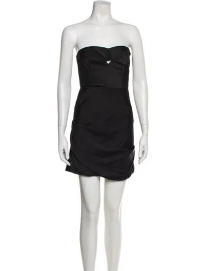 Pre-owned Rta Satin Mini Dress In Blue