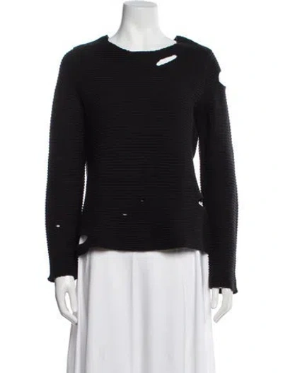 Pre-owned Rta Scoop Neck Sweater In Black