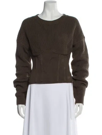 Pre-owned Rta Scoop Neck Sweater In Brown