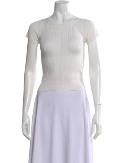 Pre-owned Rta Silk Crew Neck Sweater W/ Tags In Neutral
