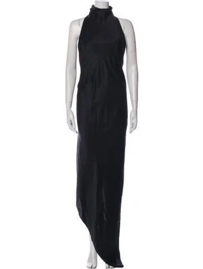 Pre-owned Rta Silk Long Dress In Gray