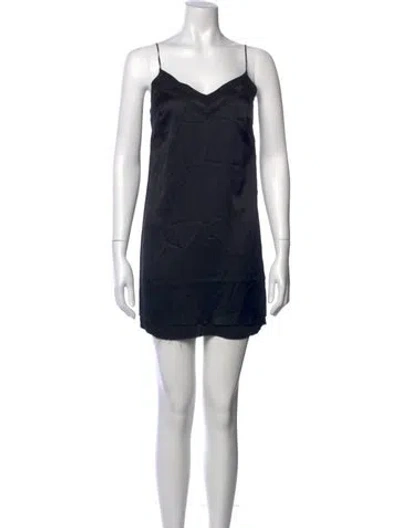 Pre-owned Rta Silk Mini Dress W/ Tags In Blue