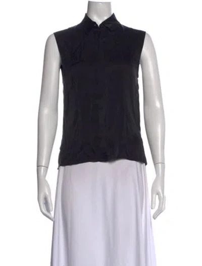 Pre-owned Rta Silk Sleeveless Top In Black