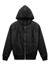 Rta Simon Quilted Hooded Jacket In Black