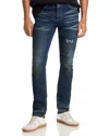 Rta Skinny Fit Bryant Jeans In Old World Blue In Blue