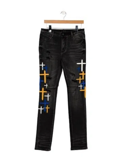 Pre-owned Rta Skinny Jeans In Black