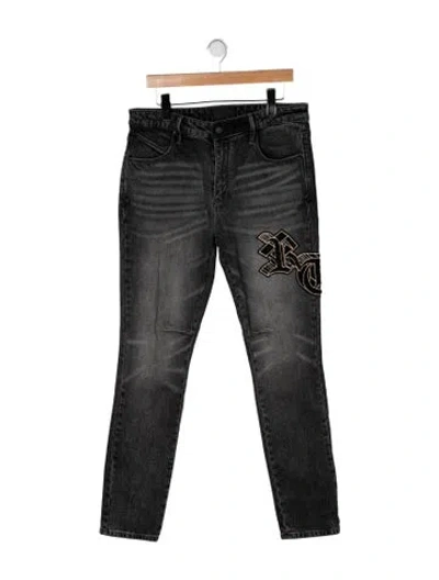 Pre-owned Rta Skinny Jeans In Grey