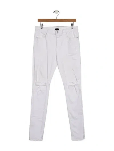 Pre-owned Rta Skinny Jeans In White