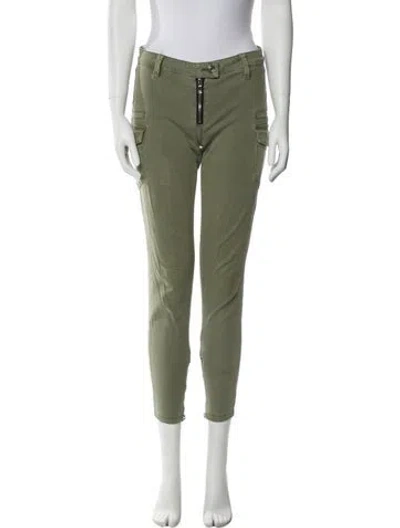 Pre-owned Rta Skinny Leg Pants In Green