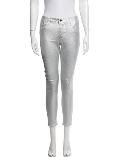 Pre-owned Rta Skinny Leg Pants W/ Tags In Silver