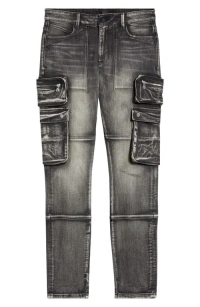 Rta Slate Cargo Skinny Jeans In Black