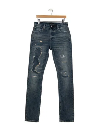 Pre-owned Rta Slim Fit Jeans In Blue