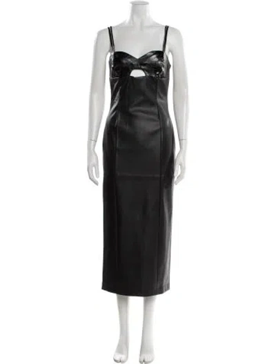 Pre-owned Rta Square Neckline Long Dress W/ Tags In Black