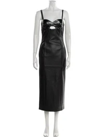 Pre-owned Rta Square Neckline Long Dress W/ Tags In Black