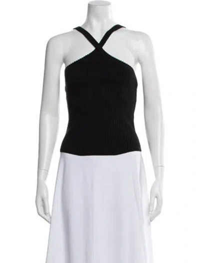 Pre-owned Rta Square Neckline Sleeveless Top W/ Tags In Black