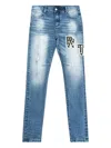 Rta Stadium Bryant Collegiate "medium Blue" Jeans In Blue