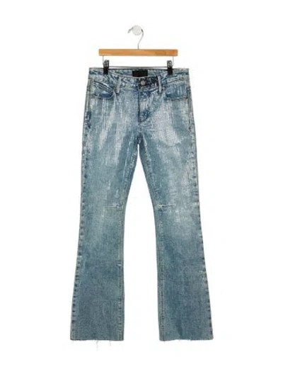 Pre-owned Rta Straight Leg Pants In Blue