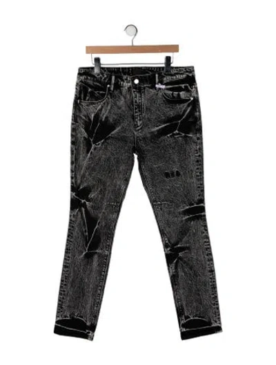 Pre-owned Rta Straight-leg Jeans In Black