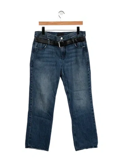 Pre-owned Rta Straight-leg Jeans In Blue