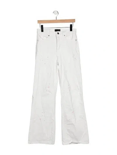 Pre-owned Rta Straight-leg Jeans In White